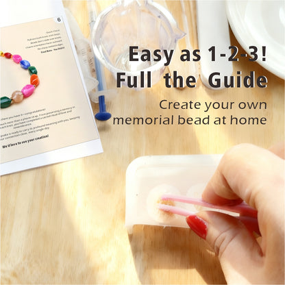 Personalized Memorial Resin Bead Phone Strap DIY Kit - Encapsulate Pet Hair, Loved One's Hair, Baby Hair or Ashes in Resin Bead