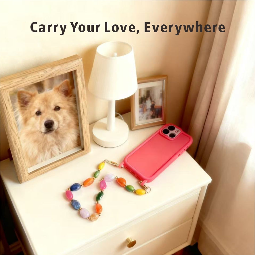 Personalized Memorial Resin Bead Phone Strap DIY Kit - Encapsulate Pet Hair, Loved One's Hair, Baby Hair or Ashes in Resin Bead