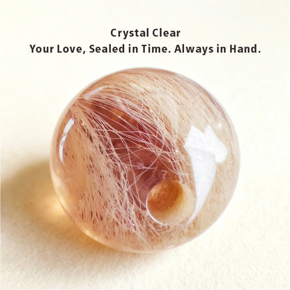 Personalized Memorial Resin Bead Phone Strap DIY Kit - Encapsulate Pet Hair, Loved One's Hair, Baby Hair or Ashes in Resin Bead